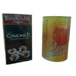 KORAKUNDAH Decaf Green Tea Dip Tea 25 g | KORAKUNDAH Organic Black Tea in Canister 100 g | Pack of 2 | Total 125 g | India's Finest Chamraj Nilgiri Tea - Fast UK Delivery