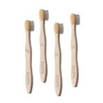 Ecotyl Bamboo Tooth Brush | Ultra Soft Bristles | Thorough Cleaning | Set of 4 - Fast UK Delivery - Image 2