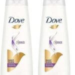 Dove Daily Shine Hair Conditioner with Nutritive Serum for Smooth & Shiny Hair, 335 ml (Pack of 2) - Fast UK Delivery