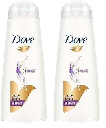 uk31C8SvKDi7L-1-1.jpg Dove Daily Shine Hair Conditioner with Nutritive Serum for Smooth & Shiny Hair, 335 ml (Pack of 2) - Fast UK Delivery - Image 1