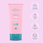 Aqualogica Radiance+ Dewy Sunscreen SPF 50+ PA+++ | Lightweight texture for oily, combination, acne prone skin | Broad spectrum protection | No white cast, Non greasy | For Men & Women | 50g + 80g - Fast UK Delivery - Image 6