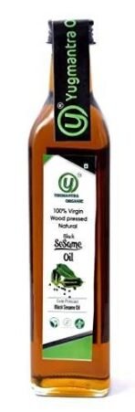 Yugmantra Organic Foods Wood Pressed White Sesame & Black Sesame Oil Edible Gingelly Cooking Oil I Til Oil I Non-Sticky Kolhu oil I Kacchi Ghani I 100% Pure & Natural 500 Ml x 2 - Fast UK Delivery - Image 2