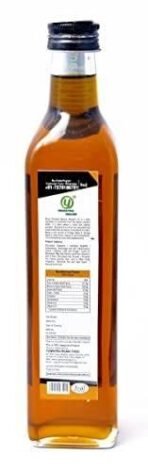 Yugmantra Organic Foods Wood Pressed Natural Organic Black Mustard Cooking Oil | Kachi Ghani | Chemical Free I Sarson Ka Tel I Kolhu Oil I Cold Pressed 500 Ml Premium Glass Pack - Fast UK Delivery - Image 2