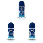 NIVEA MEN Fresh Active 50ml Deo Roll On | With Fresh Ocean Extracts| 72 H Freshness| 0% Alcohol | Dermatologically Approved & Paraben Free Formula (Pack of 3) - Fast UK Delivery - Image 2