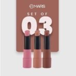 MARS PREMIUM Matte Box Set of 3 Lipsticks for Women | Long-Lasting | Smooth Finish | Moisturising | One Swipe Pigmentation (3x3.2 gm) (05-Blushed & Nudes)-SH7711 - Fast UK Delivery - Image 7