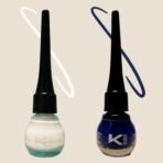 KINDED Eye Liner Liquid Waterproof Smudgeproof Longlasting Insta Bold Look Intense Colour Pigments Quick Drying Eyeliner Combo (5 ml each, Matte Finish, Royal Blue & White Pearl) - Fast UK Delivery - Image 2