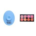 Glam 21 Silicone Face Cleanser Scrubber (Small) Blush Highlighter Palette Silky pigments for long lasting shimmer look suitable for all skin tone 24 gm - Ralph-04 - Fast UK Delivery - Image 2