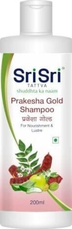Sri Sri TATTVA shuddhta ka naam Prakesha Gold Shampoo For Nourishment & Lustre, 200 ml (Pack of 4) - Fast UK Delivery