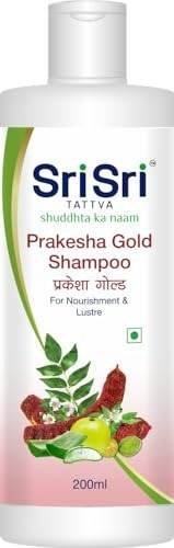 uk31K3SsgmhVL.jpg Sri Sri TATTVA shuddhta ka naam Prakesha Gold Shampoo For Nourishment & Lustre, 200 ml (Pack of 4) - Fast UK Delivery - Image 1
