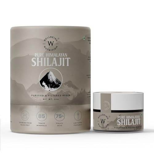 uk31KMvGdEHL-1.jpg Wellbeing Nutrition Pure & Natural Himalayan Shilajit Original Resin 20g for Strength, Stamina & Performance | Shilajit Resin for Men & Women with 75% Fulvic Acid & 85 Trace Minerals | Lab Tested - Image 1