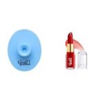 Glam 21 Silicone Face Cleanser Scrubber (Big) Jelly Pop fruity gel lipstick| Moisturising Glossy Finish Gives a Natural Colour Lightweight 02- Strawberry Red, 3.5gm - Fast UK Delivery - Image 2