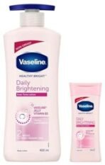 Vaseline Healthy Bright Body Lotion 400 ml & Vaseline Healthy Bright Daily Brightening Body Lotion, For Healthy & Glowing Skin, 200 ml - Fast UK Delivery - Image 2