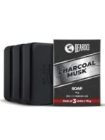 Beardo Activated Charcoal Musk Soap for Men, 75g x 3 | With Activated Charcoal | Deep Cleansing, Anti-Pollution | Refreshing | Removes Impurities | Removing Excess Oil - Fast UK Delivery - Image 2