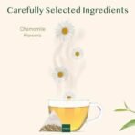 VAHDAM, Chamomile Herbal Tea Bags (50 Count) Caffeine Free, Non-GMO, Gluten-Free | 100% Pure Herbal Tisane - Sweet & Floral | Whole Loose-Leaf Tea Bags | Resealable Ziplock Pouch - Fast UK Delivery - Image 3