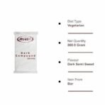 Konfiz Morde Dark Chocolate Compound Slab(Co-D15) Perfect For Baking, Cake Decorating, Topping, Molding & Dipping(Pack Of 2, 400 Gm) - Fast UK Delivery - Image 5