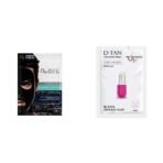 O3+ ALPHA MEN Energy White Charcoal Face Sheet Mask 30g with Charcoal & Hydrating Hyaluronic to Purify & Brighten Skin & O3+ Facialist Dtan Face Sheet Mask (30g) Combo - Fast UK Delivery - Image 2