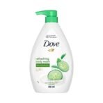 Dove Refreshing Body Wash, with Cucumber & Green Tea Scent, for Soft, 24hr Moisturised Skin, 800ml - Fast UK Delivery - Image 2