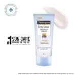 Neutrogena Ultra Sheer Sunscreen SPF 50+ | Broad Spectrum UVA/UVB | Blue light protect | No White Cast | Water resistant, Ultra light & Non sticky | Oily, Dry & Sensitive Skin | 80 g (Pack of 1) - Fast UK Delivery - Image 3
