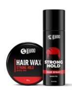 Beardo Strong Hold Hair Styling Kit with Hair Spray 192ml and Crystal Hair Wax 50g | Hair Styling, Hair Setting Spray | Quick Fix | Gift for Brother | Gift For Friend - Fast UK Delivery - Image 2