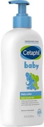Cetaphil Baby Daily Lotion, Suitable for baby's delicate skin, Shea Butter and Vit E, Dermatologist Tested and Pediatrician Recommended, 400 ml - Fast UK Delivery - Image 5