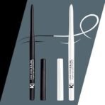 KINDED Kind Eyes Kajal 3 in 1 Kohl Kajal Eye Liner Smokey Eye Shadow Waterproof Smudge Proof 18 Hours Colour One Stroke Auto Kajal Pencil (Combo 0.35 gm each, Boundless Black & Wishful White) - Fast UK Delivery - Image 2