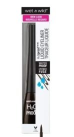 Wet n Wild, H2O Proof Felt Tip Liquid Eyeliner, Waterproof and Stain-proof Liquid Eyeliner, Waterproof Makeup, Long-lasting, Fluid and Pigmented Formula, Black - Fast UK Delivery - Image 3