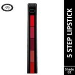FASHION COLOUR 5-in-1 Lipstick | Long Lasting | Matte Finish| | Compact & Easy to Use | Intense Color Payoff | Non-Sticky & Non-Drying | Infused with Shea butter and Jojoba Oil to Prevent dryness | Travel Friendly | 7.5gm | (Shade 2) - Fast UK Delivery - Image 7
