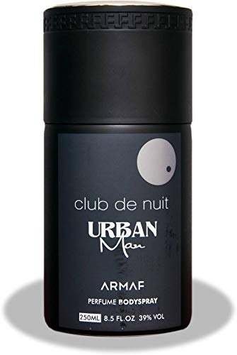 uk31T5-QEkE8L-1-1.jpg ARMAF CLUB DE NUIT URBAN MAN Perfume Body Spray for Men (250 ml) - Fast UK Delivery - Image 1