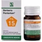 Dr. Willmar Schwabe India Berberis Pentarkan Tab (Ptk15) 20 gms (Pack of 2) - Fast UK Delivery