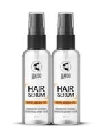 Beardo Hair Serum (50 ml x 2) | Serum for men | Serum for hair smoothing | Argan Oil & Almond Oil | Adds Shine | Daily use| For All Hair Types | Frizz free hair - Fast UK Delivery - Image 2