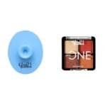 Glam 21 Silicone Face Cleanser Scrubber (Big) Little One 4-in-1 Eyeshadow Palette Ultra pigmented, Easy to blend Long Lasting Eye Make Up Kit |Pool Party-02 - Fast UK Delivery - Image 2