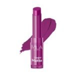 Mila Beaute Creamy Comfort Matte Long-Lasting Lipstick for Women | Highly Pigmented & Hydrating Lipstick with Jojoba | Single Swipe Application | Suitable for Indian Skin Tones - BRIGHT PLUM - Fast UK Delivery - Image 2