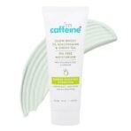mCaffeine Glow Boost 5% Niacinamide & Green Tea Oil Free Moisturizer | Brightens & Even-Tones | 72Hrs Moisturization | Reduces Acne Marks & Blemishes | Lightweight Moisturizer For All Skin Types -50ml - Fast UK Delivery