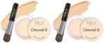 MILA Beaute Conceal It Pot Concealer | With SPF 15 & Vitamin-E For Face Makeup | Shade - (Rich Vanilla, 4g) Conceal It Pot Concealer For Face Makeup | Shade - (Light Ivory, 4g) - Fast UK Delivery - Image 2