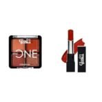 Glam 21 Little One 4-in-1 Eyeshadow Palette Ultra pigmented, |Little Lady-04Ultra Velvet Lipstick Long-lasting stay on lips Lovely matte finish 2.5gm Orange Red-15 - Fast UK Delivery - Image 2
