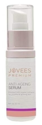 Jovees Premium Advanced Anti Ageing Serum | With Turmeric Oil, Argan Oil & vitamin E | Repairs Fine Lines & Wrinkles | Reduces Dullness | Gives Even Skin Tone | 50ML - Image 2