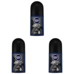 NIVEA MEN Deep Impact Freshness Deodorant Roll-on - For MEN, 50ml (Pack of 3) - Fast UK Delivery - Image 2