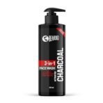 Beardo 3-in-1 Activated Charcoal Face Wash| Deep Cleanse, Exfoliate & Detoxify | All-in-One Face Wash for Oily Skin, Dirt & Pollution Removal | Oil Control Face wash for men 200ml - Fast UK Delivery - Image 2