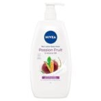 NIVEA Passionfruit & Monoi Oil Body Wash (1L), Rich Lather Shower Gel for Healthy Moisturised Skin, Shower Cream with Fresh Mild Scent for Effective Body Cleansing, detox cleanse, best body wash, soap - Fast UK Delivery - Image 2