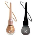 KINDED Eye Liner Liquid Waterproof Smudgeproof Longlasting Insta Bold Look Intense Colour Pigments Quick Drying Eyeliner Combo 5 ml each - Fast UK Delivery - Image 2