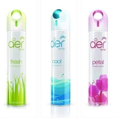 uk31ffwjhMWnL-1-1.jpg Godrej Aer Fresh Lush Green, Cool Surf Blue & Petal Crush Pink Home Fragrance Spray (810 ml) - Fast UK Delivery - Image 1
