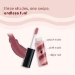Plum Soft Swirl Lip Gloss | High-Shine Finish | Intense Pigment | 3 Shades In 1 | 121 Caramel Crunch - Fast UK Delivery - Image 6