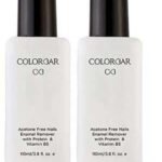 Colorbar Nail Paint Remover Pack of 2, 220 ml (Pack of 2) - Fast UK Delivery