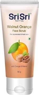 Sri Sri Tattva Face Scrub, Walnut & Orange, 60ml (Pack of 4)