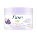 Dove Exfoliating Body Polish Scrub with Crushed Lavender & Coconut Milk for Dry Skin, Gently Exfoliates & Removes Dead Skin, Naturally Derived Ingredients, Sulfate-Free, Soothing Scent, 298 g - Fast UK Delivery - Image 2