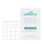 mCaffeine Matcha Tea Hydrocolloid Acne Patches with 0.5% Salicylic Acid | Invisible Waterproof Patches for Active Acne & Pimples | Reduces Acne Size in 2 Uses | for both Women and Men | All Skin Types - 3 Sizes (24N x1) - Fast UK Delivery - Image 2