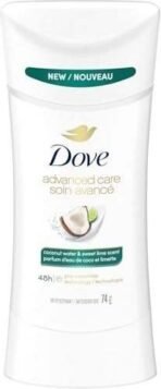 Dove Advanced Care Antiperspirant 48H Sweat and Odour Protection Coconut Water & Sweet Lime Scent with Pro-Ceramide Technology 74 g - Fast UK Delivery - Image 2