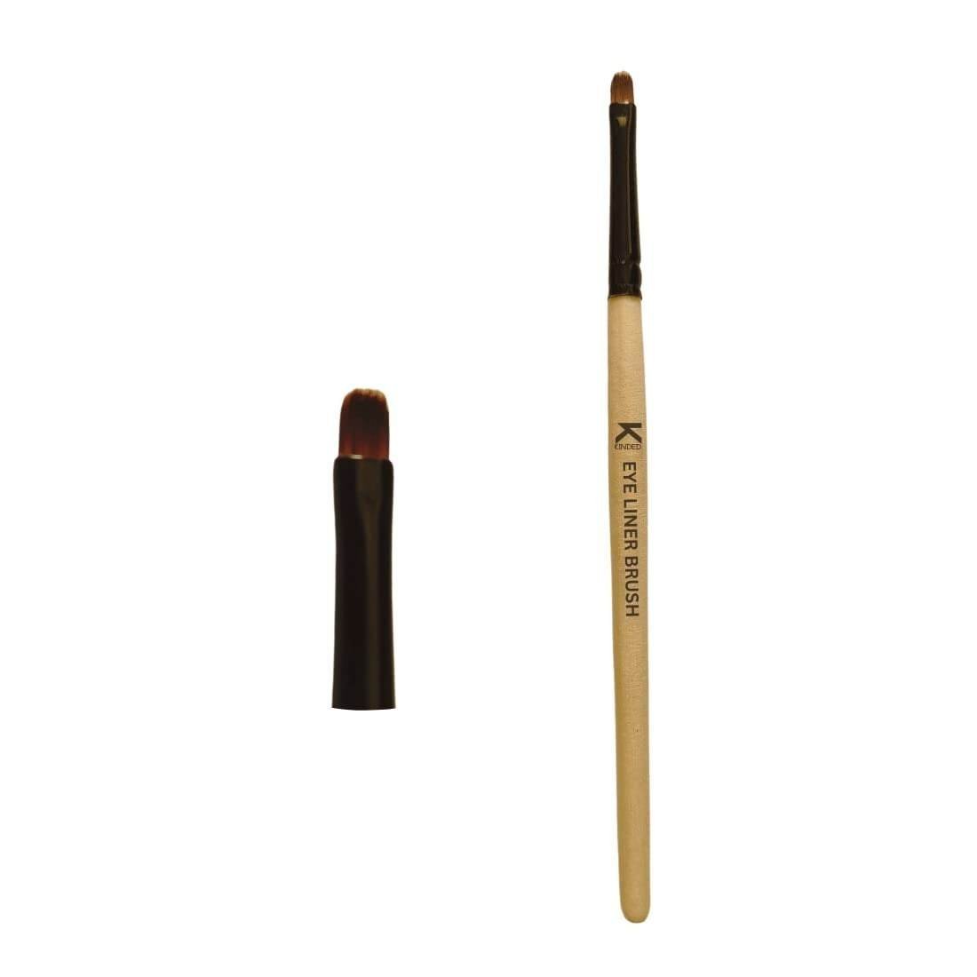 uk31nT4dvNHNL-1-1.jpg KINDED Gel and Liquid Eye Liner Eyes Makeup Brush Professional Series for Makeup Beauty with Smooth Soft Synthetic Hair Bristles Anti Rust Aluminium Ferrule Natural Wooden Handle Grip - Fast UK Delivery - Image 1