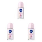 NIVEA Pearl and Beauty 50ml Deo Roll On | With Pearl Extracts & Avocado Oil| 48 H Smooth & Beautiful Underarms| 0% Alcohol | For Women (Pack of 3) - Fast UK Delivery - Image 2