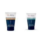 O3+ ALPHA MEN Bright Glow Face Wash 100g & O3+ ALPHA MEN Acno D-TAN Scrub With Hyaluronic & Mint 50ml - Detan Scrub for TAN removal | Fights Blackheads & Detoxifies Skin - Fast UK Delivery - Image 2